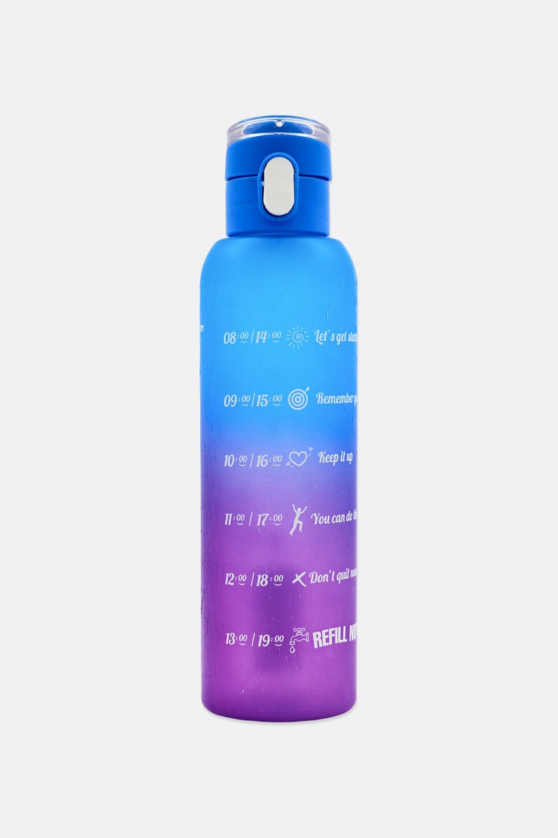HEREVIN Plastic Graphic Print Water Bottle 750 ml, Multicolor - Image 2